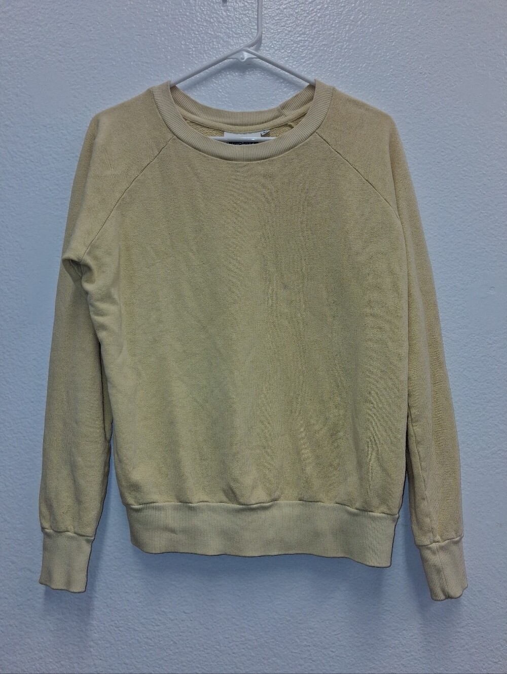 Jungmaven Hemp Organic Cotton Sweatshirt Yellow Made USA Crewneck Pullover Mediu